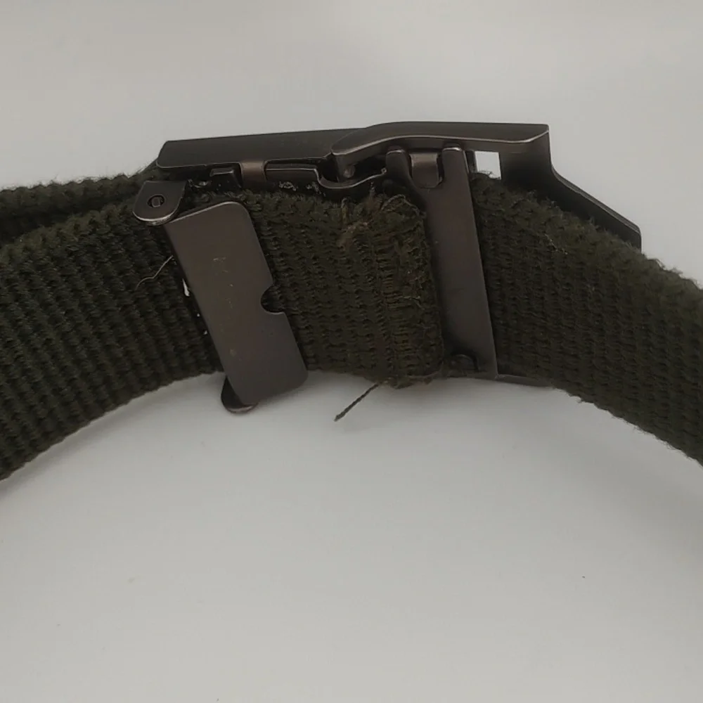 Kids Olive Green Belt with Fleur-de-Lis Buckle Scouts